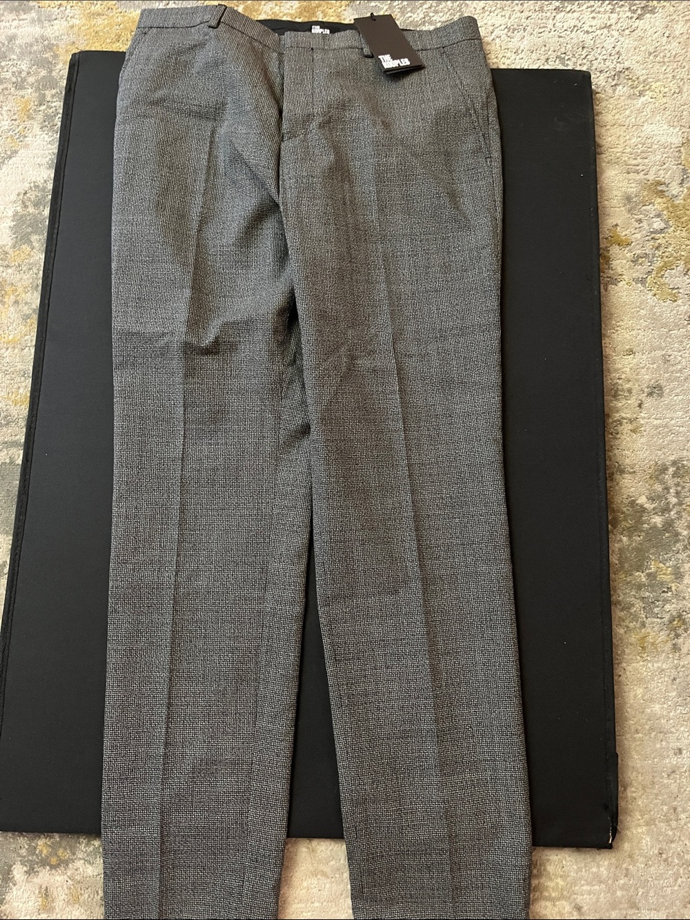 The Kooples Classic Black Gray Textured mens Dress Pants size 34x32 NEW